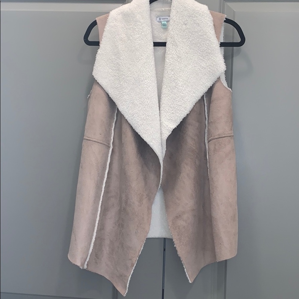 Faux fur vest